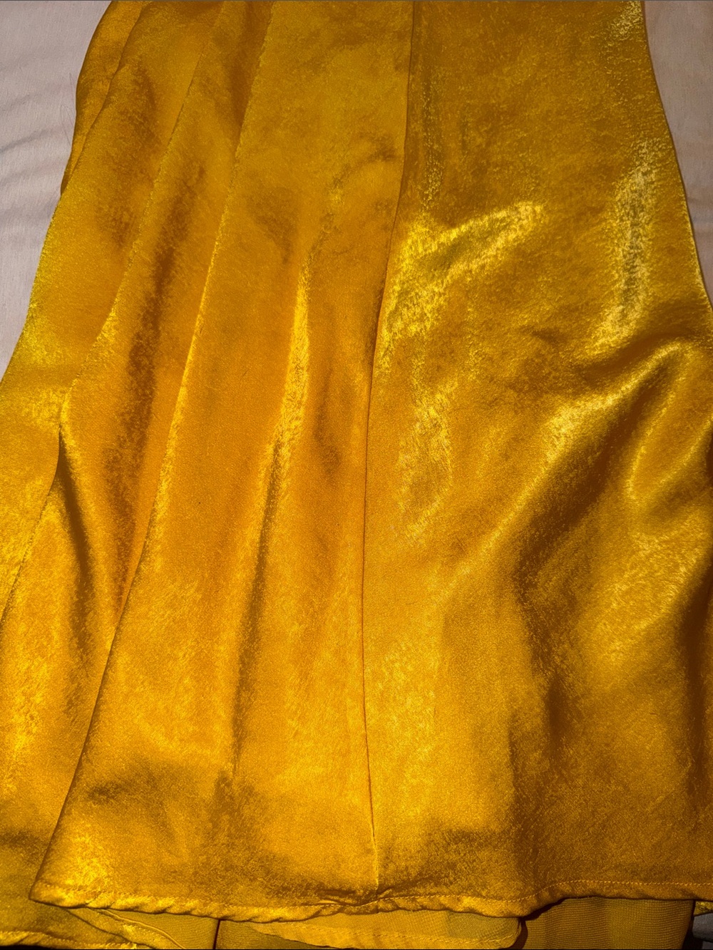 Lulu's Mustard Yellow Ruffle Maxi Dress - Picture 3 of 3